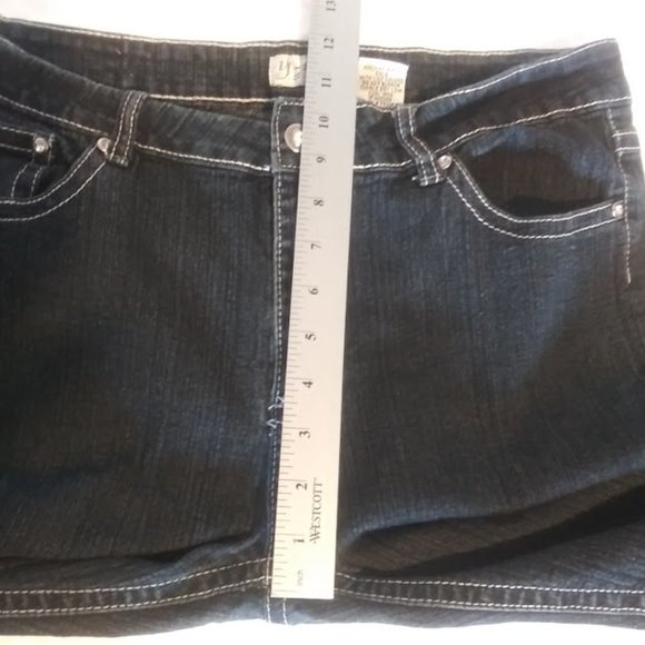 Y-Jeans women's size 15 (juniors) S. Skinny dark blue jeans - Picture 8 of 14